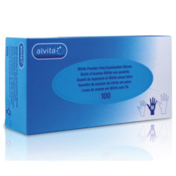 Alvita Guantes De Nitrilo Sin Polvo Talla S 100 Uds.