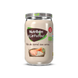 Nutribén Tarrito Eco Pollo De Corral Con Arroz 235 G