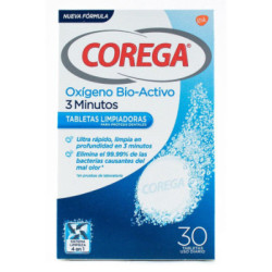 Corega Oxígeno Bio- Activo Tabletas Efervescentes 30 Uds.