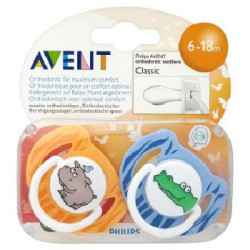 Chupete Silicona Philips Avent 6 - 18 Meses 2 Uds.