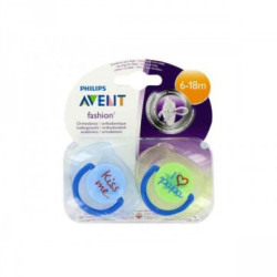 Avent Chupete Sil Ventilado Dec Niña 0-6 M+ 2 U